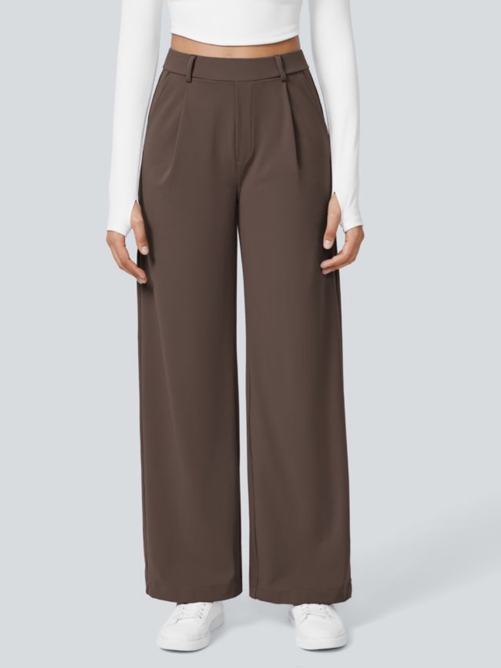 High Waisted Pocket Straight Leg